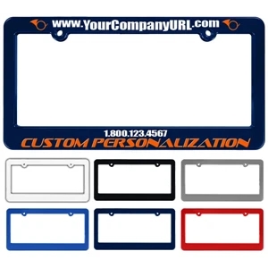 Raised Navy Plastic License Plate Frame(Navy)