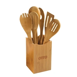 7-Piece Bamboo Utensil Set