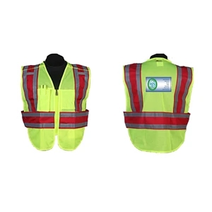 Lime/yellow public works breakaway vest (regular and jumbo)
