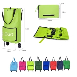 600D Oxford Collapsible Trolley Bag with Wheels