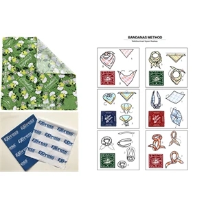 Unisex Digital full print cotton Square Bandana