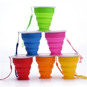 7oz Silicone Folding Water Cup