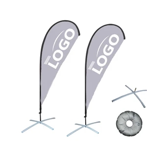 Outdoor Teardrop Advertising Beach Flag Banner