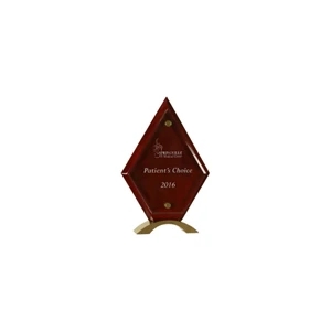 10" Diamond Rosewood Piano Finish Floating Acrylic Standup