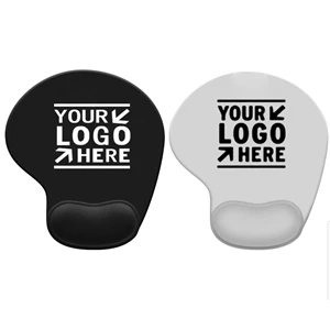 Non-Slip PU Base Silicone Mouse Pad with Wrist Support
