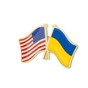 Custom Irish American Flag Pin  Free Shipping
