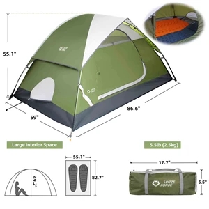 Customized Family Dome Camping Tent W/large Mesh Windows