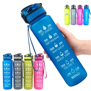 32oz Water Bottle with Time Marker