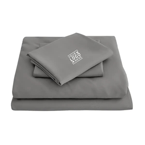 TWIN Size 3 Pieces Solid Color Bedding Set