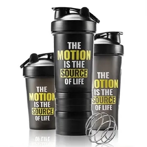 22 Oz.Shaker  Sport Bottle Cup w/ Pill Organizer & Storage
