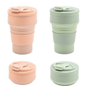 17oz Portable Collapsible Coffee Cup Reusable Silicone Mug