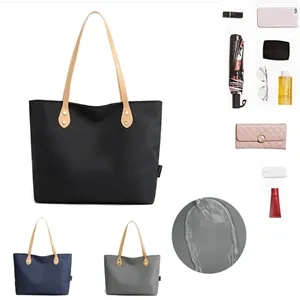 Nylon Waterproof Simple Style Tote Bag