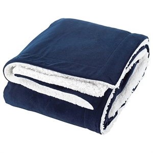 Flannel and Sherpa Blanket 50x60"