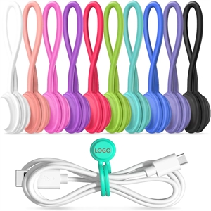 Magnetic Cable Ties Cord Organizers 4.33"