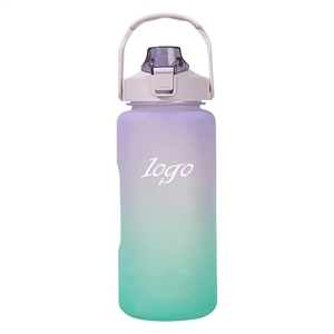 Large Capacity Rainbow Sports Water Bottle