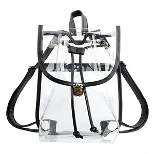 Clear Backpack Gym Drawstring Bag
