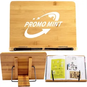 Adjustable Portable Bamboo Book Stand For Reading