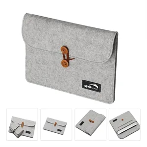 Felt laptop liner bag and accessory power pockets