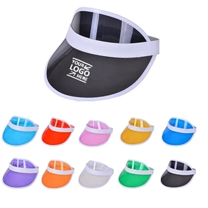 Unisex Plastic UV Protection Sun Visors Hats Cap Sunhat