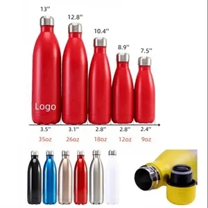 9/12/18/26/35 Oz Cola Shaped Insulated Bottle