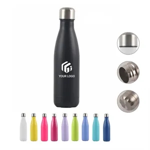 Stainless steel vacuum insulation double layer cola bottle