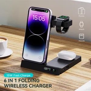 Multi-Function Foldable Wireless Charger Pad Fast Charging
