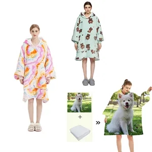 Full Color Wearable Blanket Hoodie