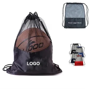 Mesh Sports Pack, Ball Drawstring Backpacks