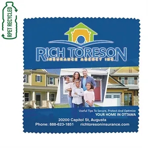 7" x 12" Recycled RPET Full Color Import Air Ship Microfiber