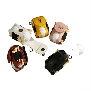 PU Leather Golf Ball Carry Bag