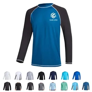 Swim beach long sleeve fishing sun shirts men rash guard