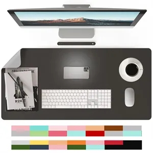 Waterproof  Double Sided PU Leather Desk Mouse Pad
