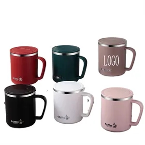 16OZ Stainless Steel Coffee Mug with Lid & Handle