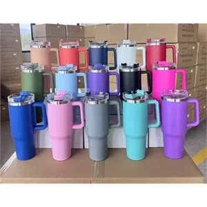 40 oz Tumbler Cup with Handle