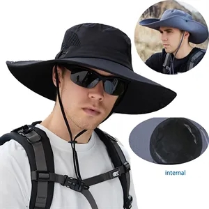 Outdoor Wide Brim Fisherman Bucket Sun Hat