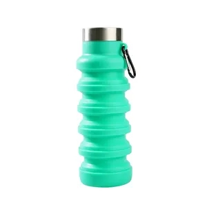 Sports Water  Outdoor Silicone Folding  bottle  550ml
