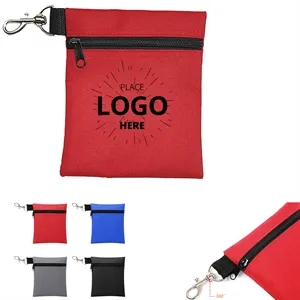Zipper Golf Ball Pouch