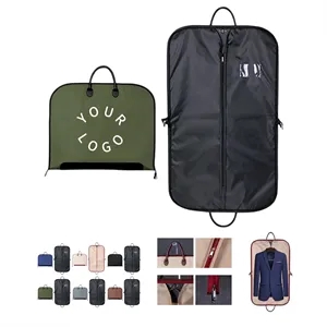Oxford Garment Bag with Leather Handles