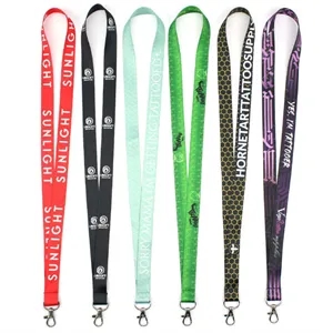3/4'' Full Color Sublimated Lanyard with Lobster Hook 
