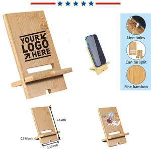 Bamboo phone stand holder