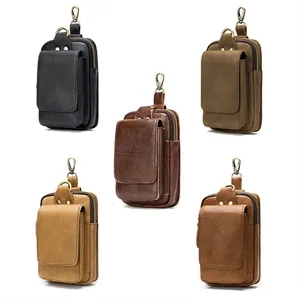 Leather Crossbody Phone Bag With Rfid Protection