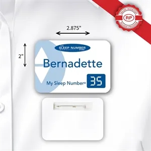 Laminated Personalized Name Badge (2"x2.875") Rectangle