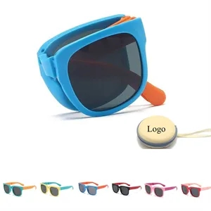 Folding Children Sunglasses with Case