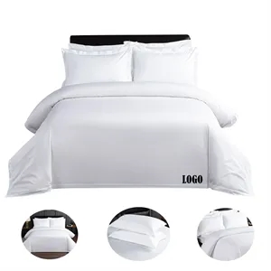 Promotional White Hotel Bedding Duvet Cover Set Eco-Friendly