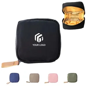 Travel portable waterproof small cosmetic pouch makeup bag