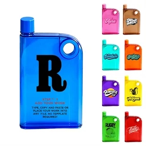 14oz (A5)Portable Clear Square Water Bottle