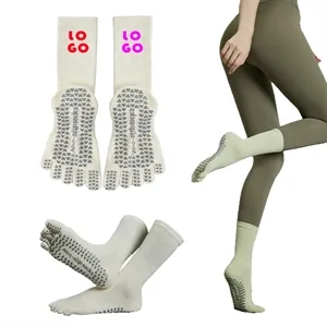 Five-Toe Mid-Calf Yoga Socks
