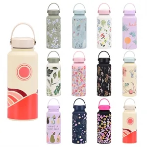 34oz Wide Mouth Insulated Stainless Steel Water Bottle