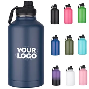 64oz Insulated Water Bottle with Straw