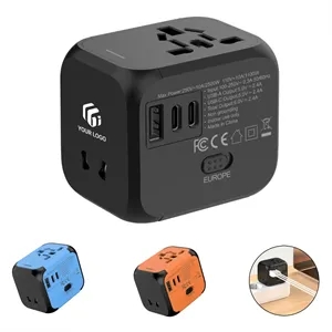 Versatile portable compact universal travel plug adapter